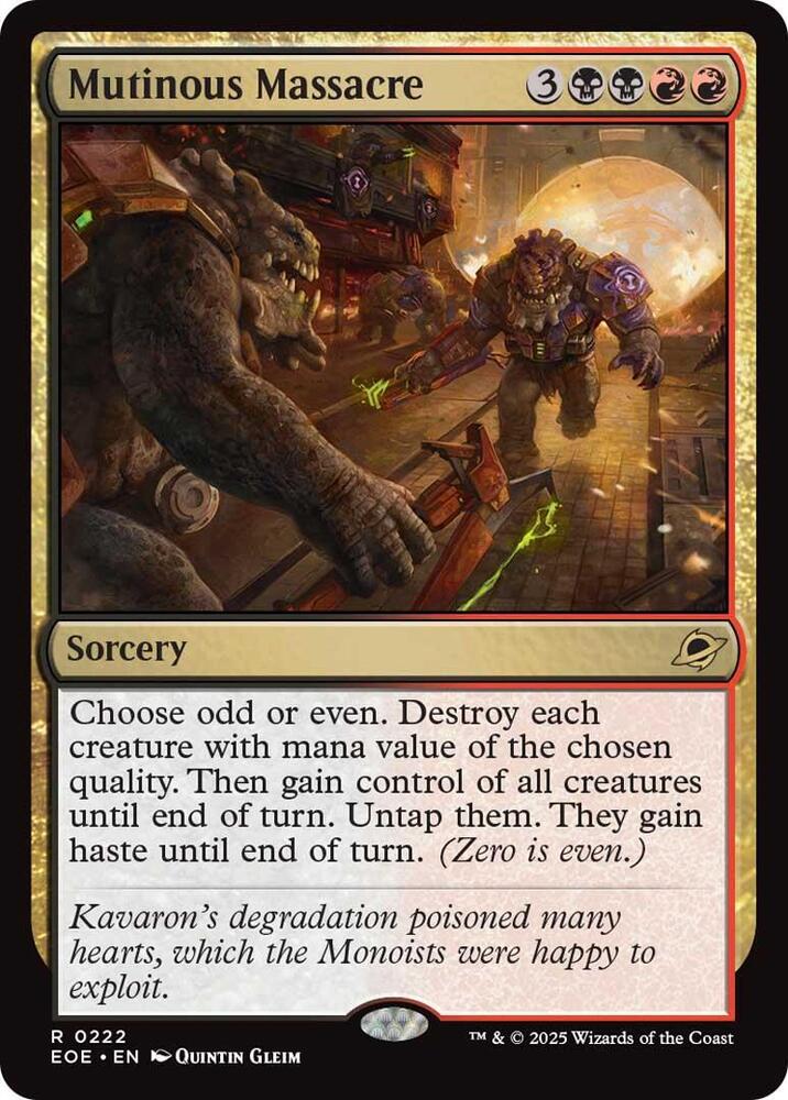 Mutinous Massacre 222/276 (Edge of Eternities) - Foil