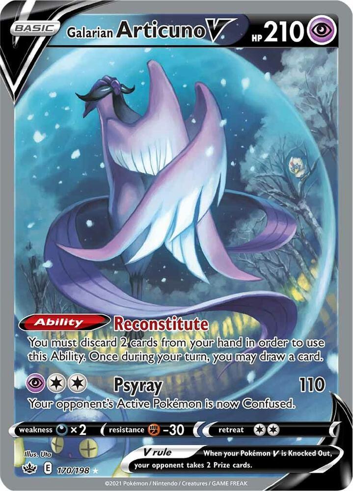 Galarian Articuno V 170/198 (SWSH06: Chilling Reign) - Holofoil