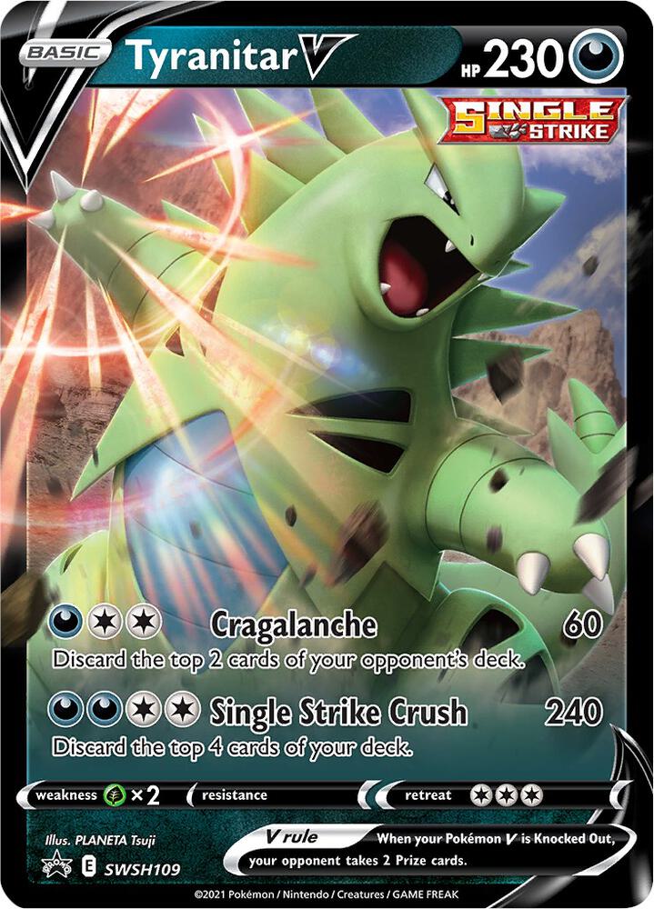 Tyranitar V SWSH109 (SWSH: Sword & Shield Promo Cards) - Holofoil