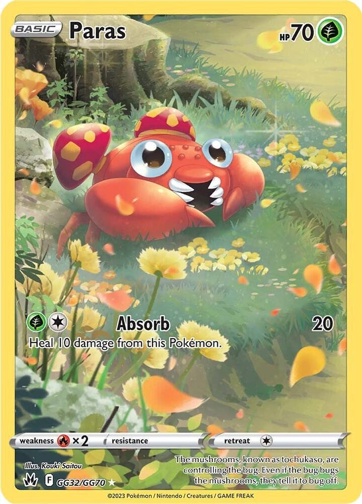 Paras GG32/GG70 (SWSH: Crown Zenith: Galarian Gallery) - Holofoil