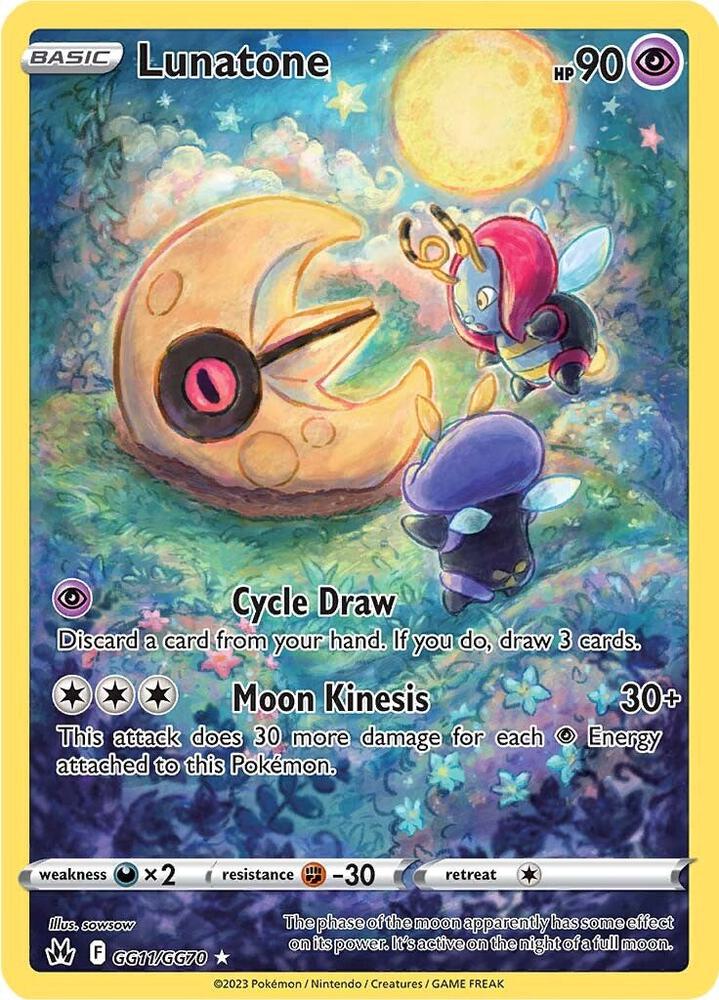 Lunatone GG11/GG70 (Crown Zenith: Galarian Gallery) - Holofoil