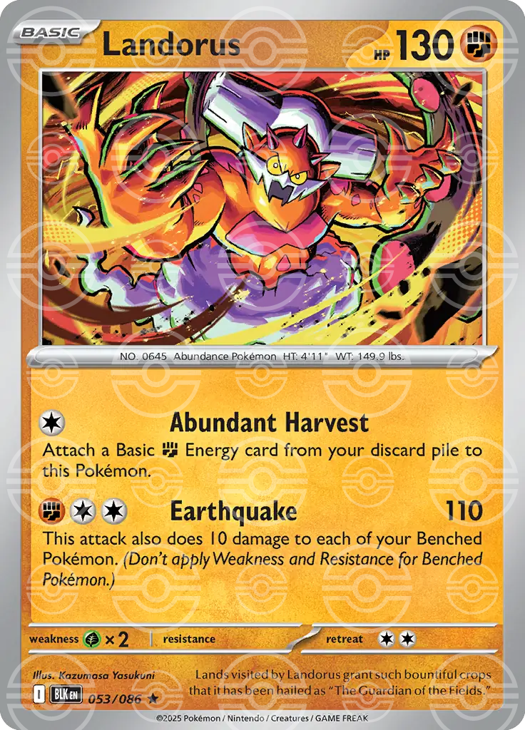 Landorus 053/086 (SV: Black Bolt) - Poke Ball Holofoil