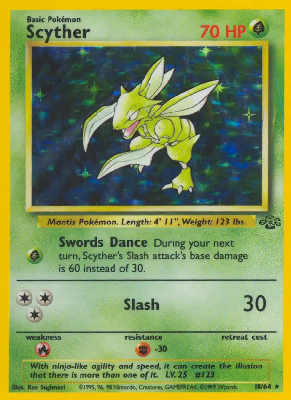 Scyther 10/64 (Jungle) - Unlimited Holofoil