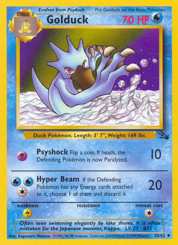 Golduck 35/62 (Fossil) - Unlimited