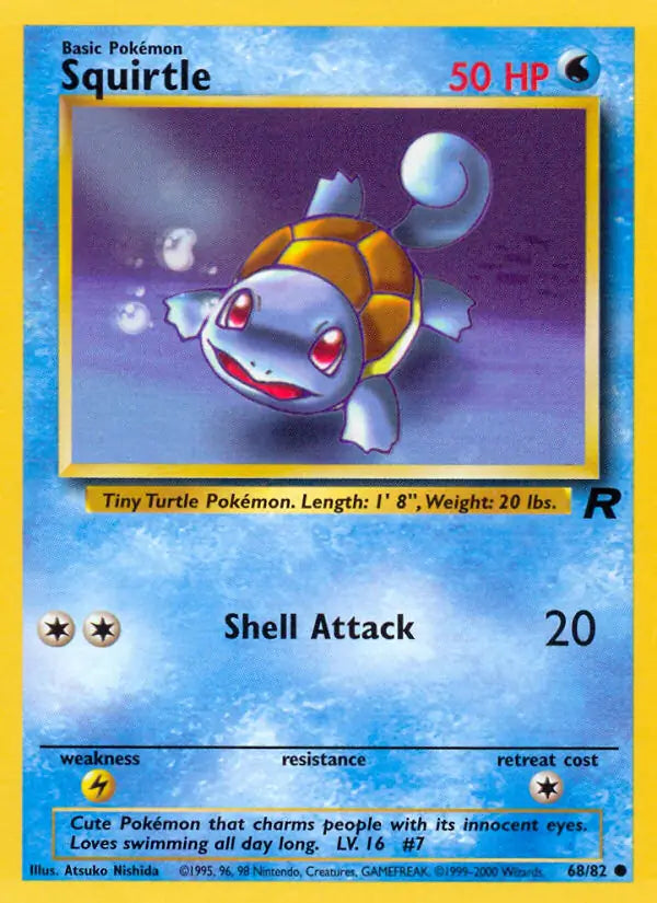 Squirtle 68/82 (Team Rocket) - Unlimited