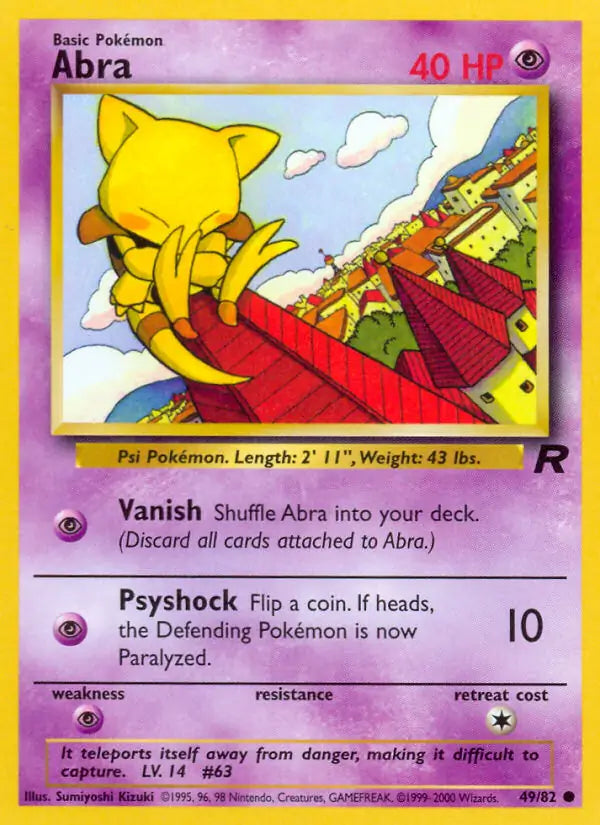 Abra 49/82 (Team Rocket) - Unlimited