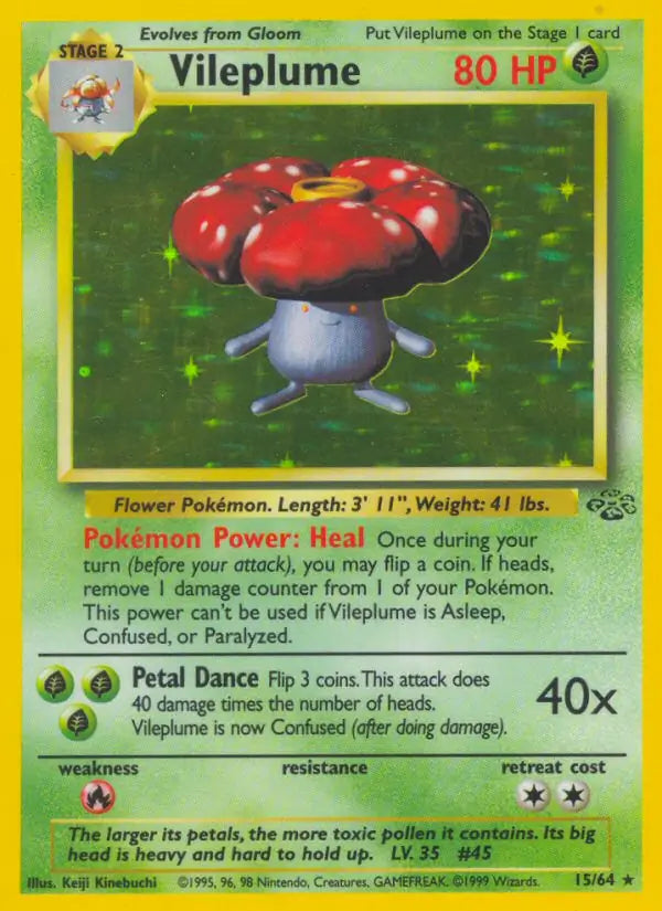 Vileplume 15/64 (Jungle) - Unlimited Holofoil