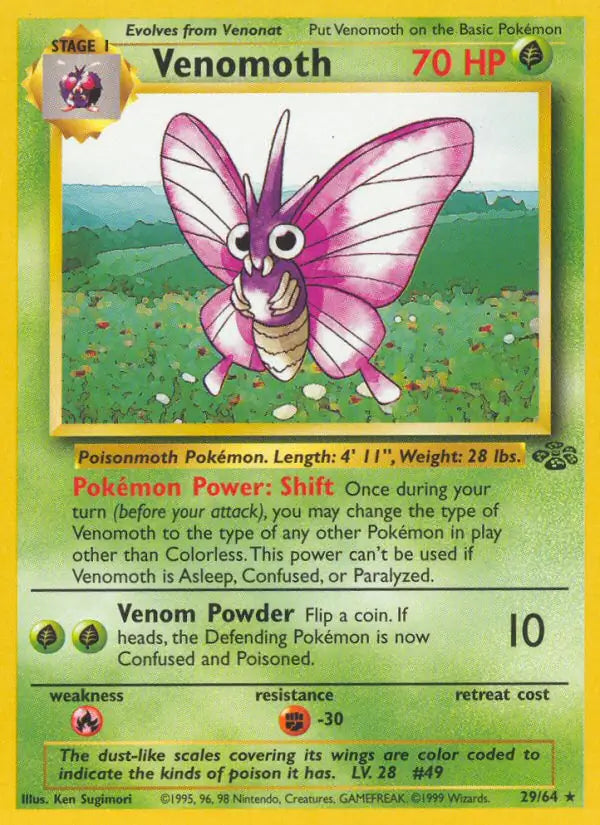 Venomoth 29/64 (Jungle) - Unlimited