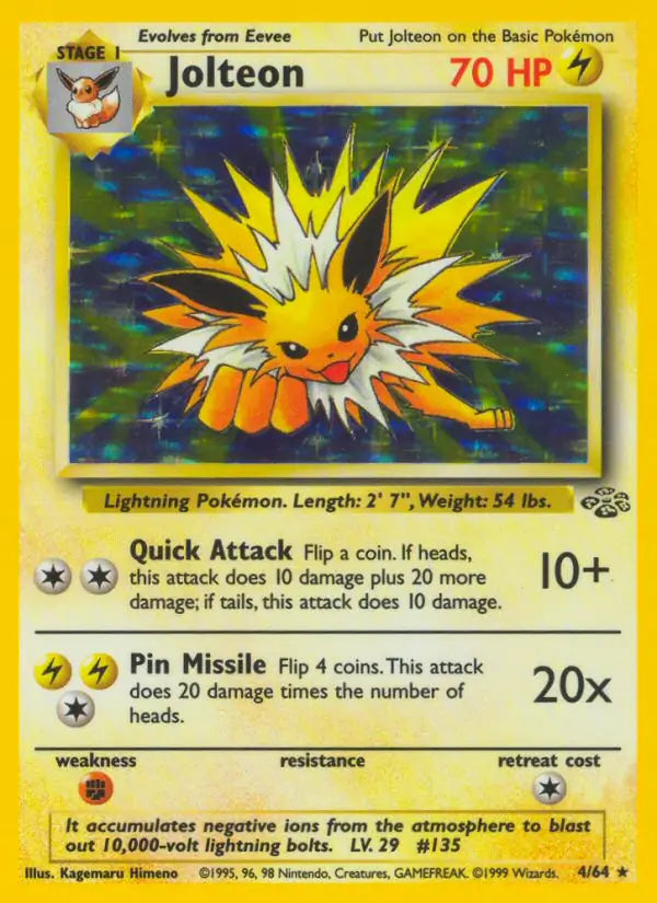 Jolteon 04/64 (Jungle) - Unlimited Holofoil