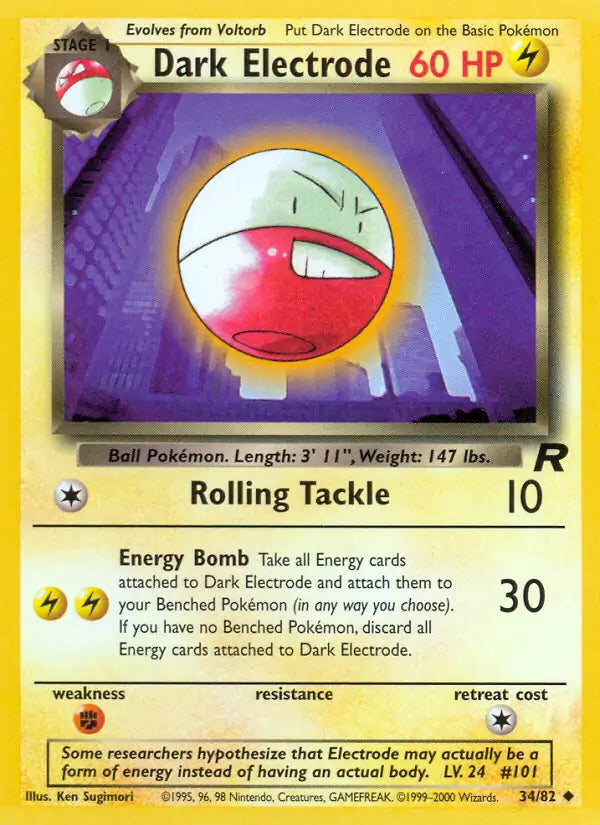 Dark Electrode 34/82 (Team Rocket) - Unlimited