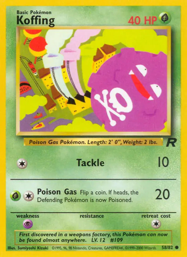 Koffing 58/82 (Team Rocket) - Unlimited