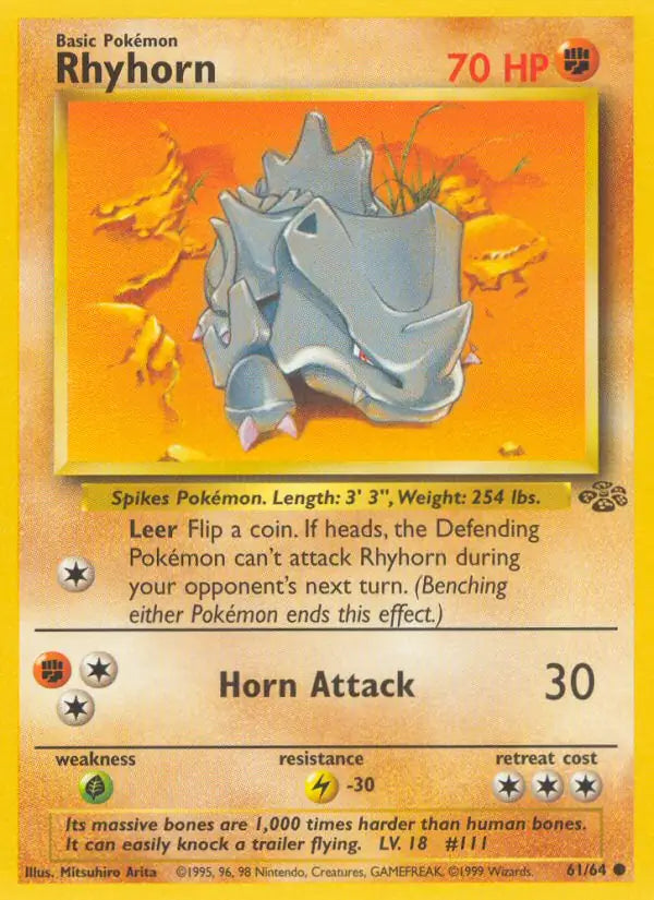 Rhyhorn 61/64 (Jungle) - Unlimited
