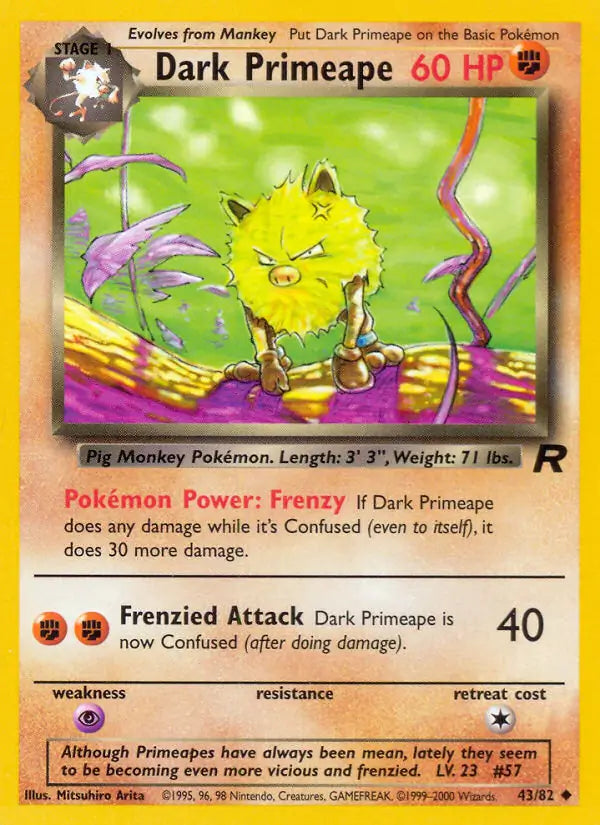 Dark Primeape 43/82 (Team Rocket) - Unlimited