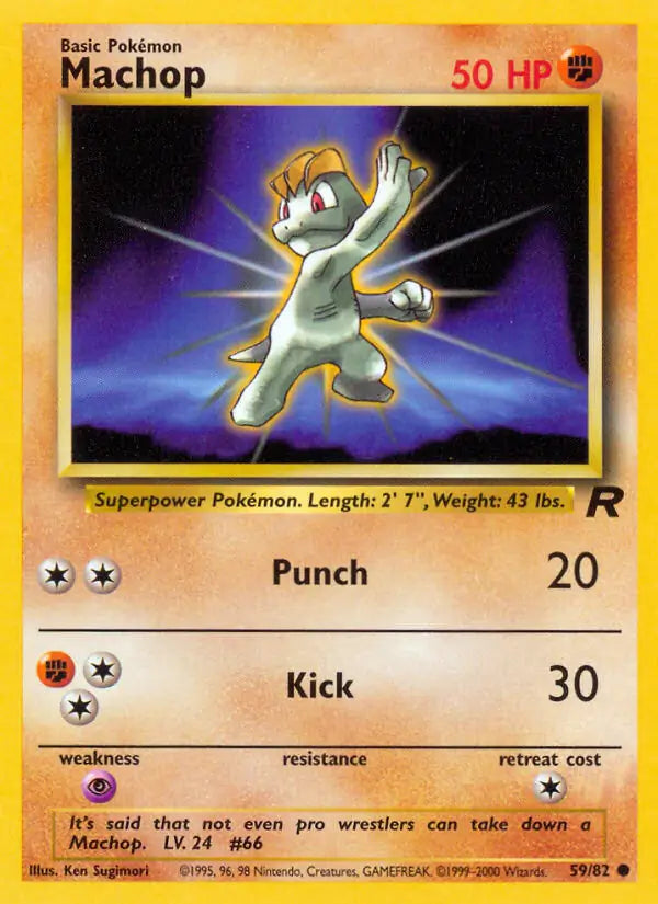 Machop 59/82 (Team Rocket) - Unlimited