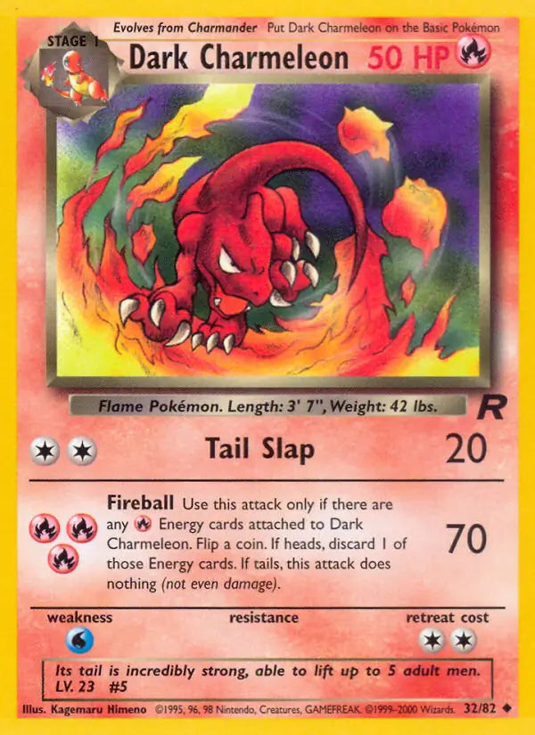 Dark Charmeleon 32/82 (Team Rocket) - Unlimited
