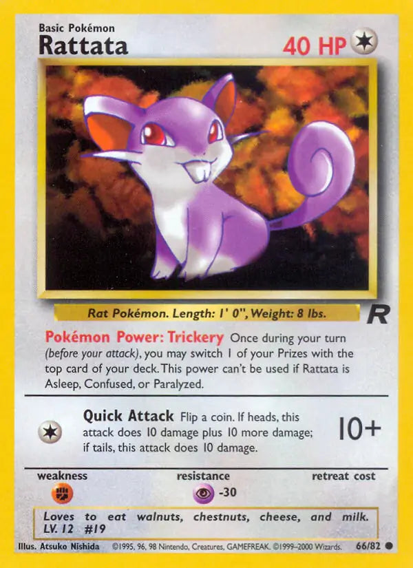 Rattata 66/82 (Team Rocket) - Unlimited