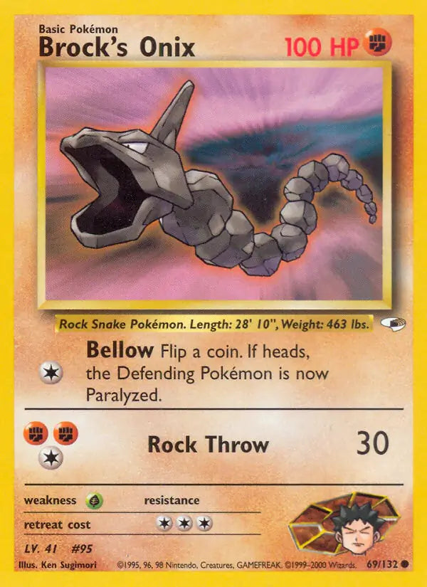 Brock's Onix 069/132 (Gym Heroes) - Unlimited