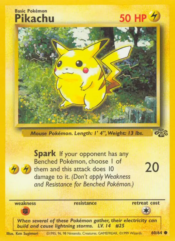 Pikachu 60/64 (Jungle) - Unlimited