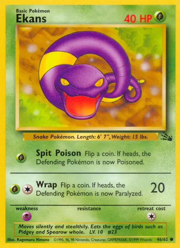 Ekans 46/62 (Fossil) - Unlimited