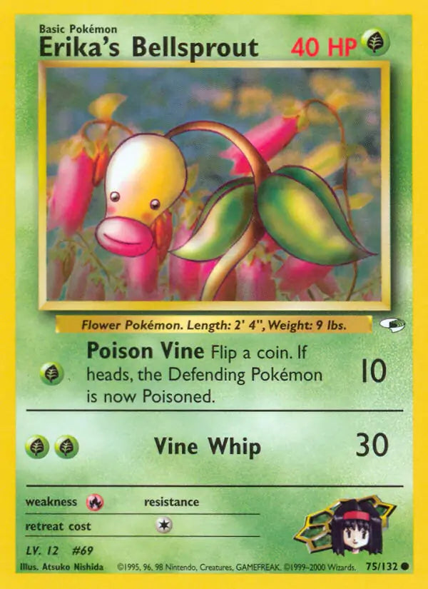Erika's Bellsprout 075/132 (Gym Heroes) - Unlimited