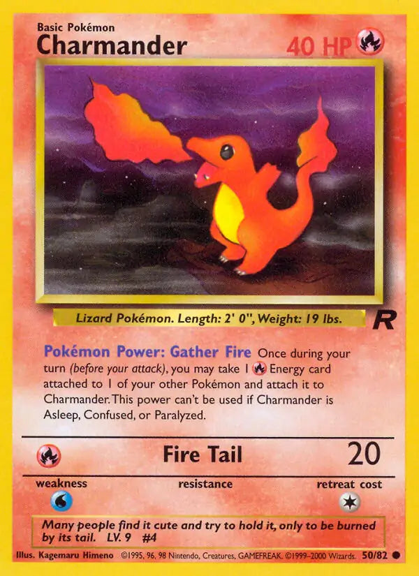 Charmander 50/82 (Team Rocket) - Unlimited