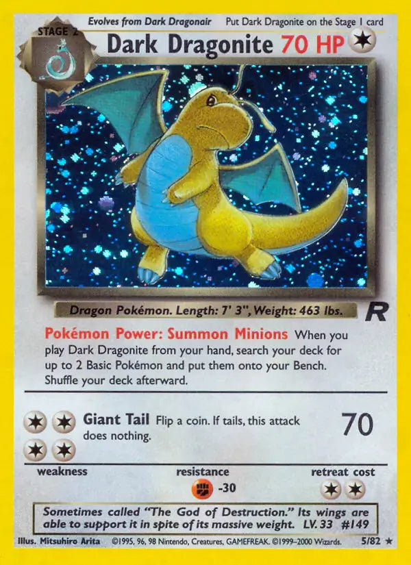Dark Dragonite 05/82 (Team Rocket) - Unlimited Holofoil