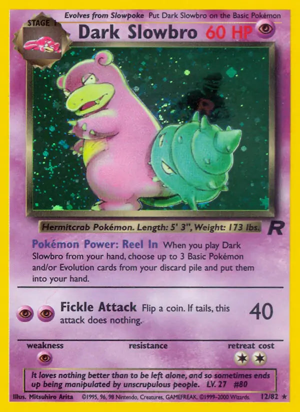 Dark Slowbro 12/82 (Team Rocket) - Unlimited Holofoil