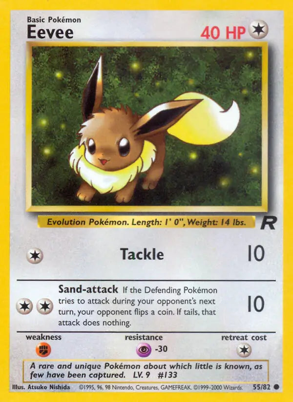 Eevee 55/82 (Team Rocket) - Unlimited