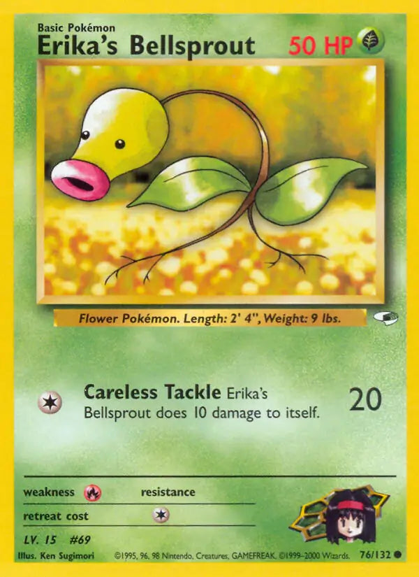 Erika's Bellsprout 076/132 (Gym Heroes) - Unlimited