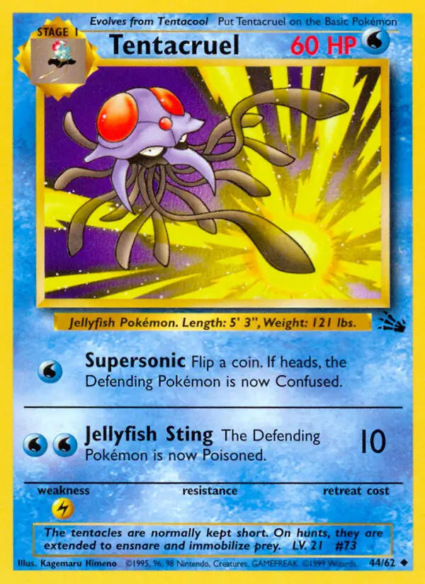 Tentacruel 44/62 (Fossil) - Unlimited