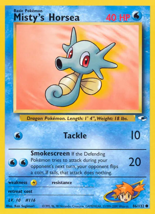 Misty's Horsea 086/132 (Gym Heroes) - Unlimited
