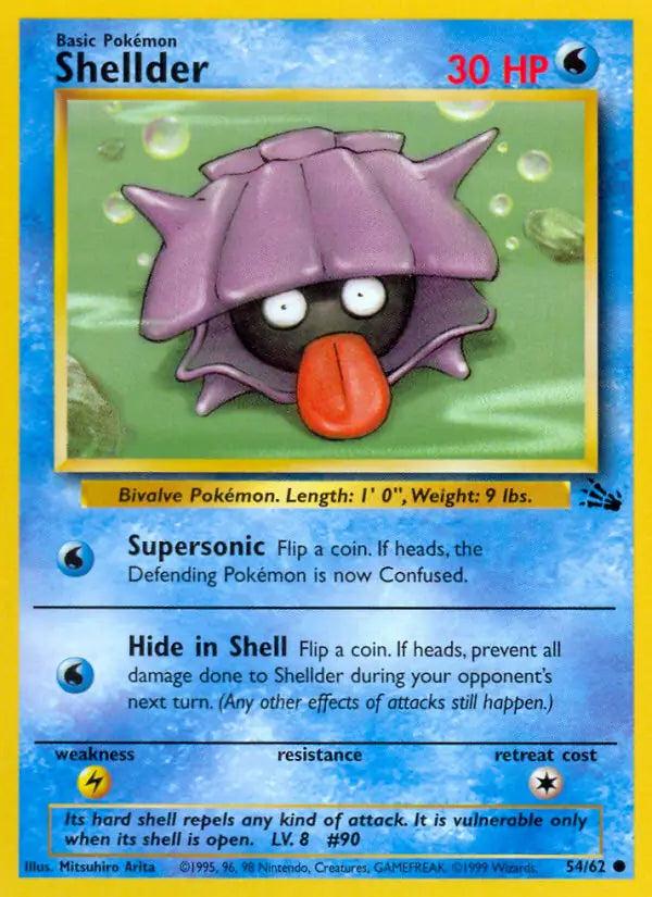 Shellder 54/62 (Fossil) - Unlimited