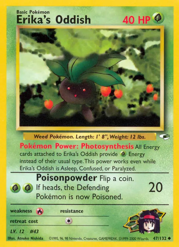 Erika's Oddish 047/132 (Gym Heroes) - Unlimited