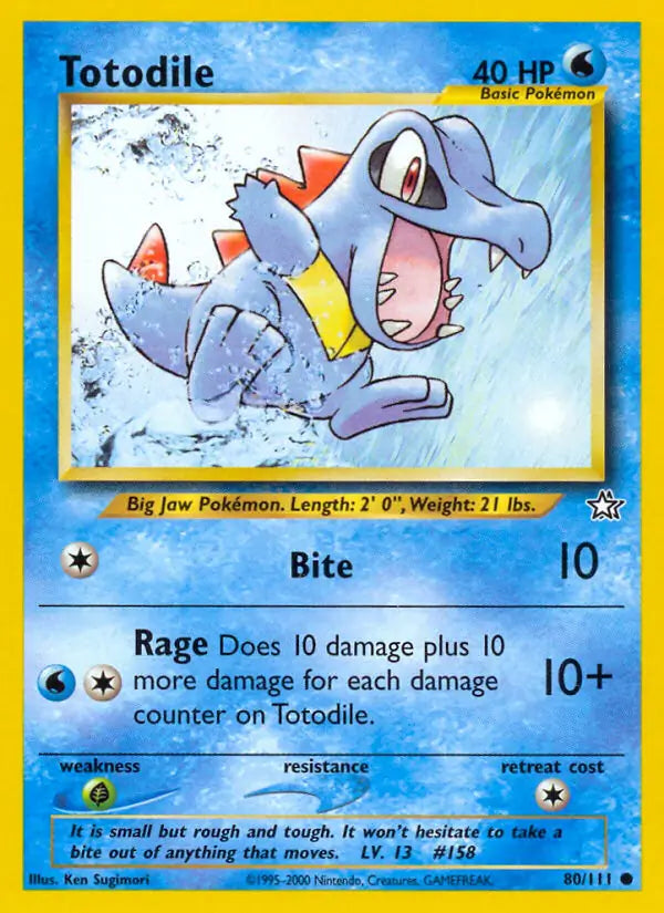 Totodile 080/111 (Neo Genesis) - Unlimited