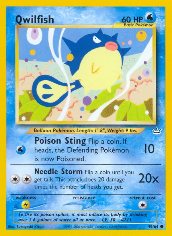 Qwilfish 49/64 (Neo Revelation) - Unlimited