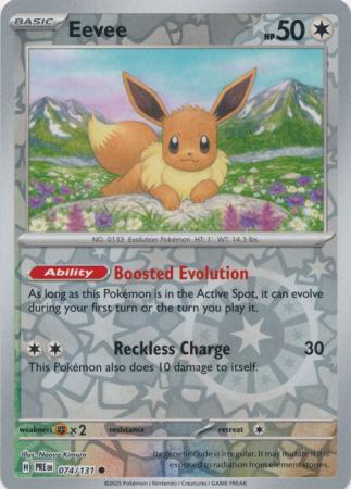 Eevee 074/131 (SV: Prismatic Evolutions) - Reverse Holofoil