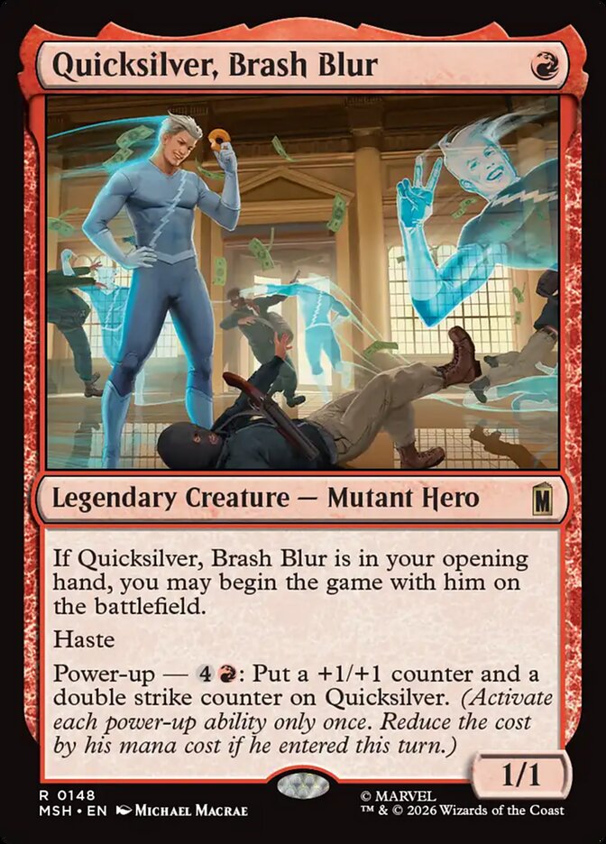 Quicksilver, Brash Blur 148 (Marvel Super Heroes)