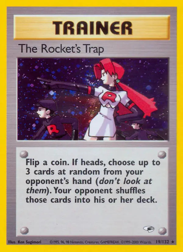 The Rocket's Trap 019/132 (Gym Heroes) - Unlimited Holofoil