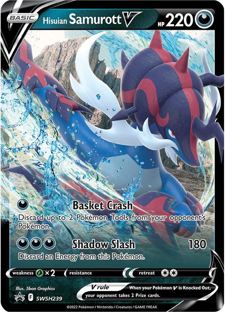 Hisuian Samurott V SWSH239 (SWSH: Sword & Shield Promo Cards) - Holofoil