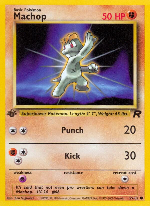 Machop 59/82 (Team Rocket) - 1st Edition