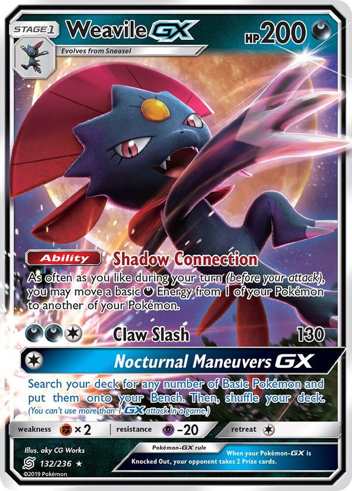 Weavile GX 132/236 (SM - Unified Minds) - Holofoil