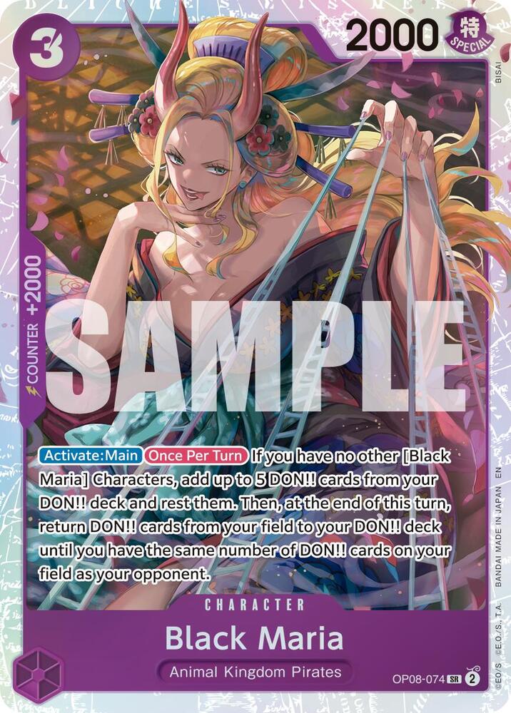Black Maria (Reprint) OP08-074 (Premium Booster -The Best- Vol. 2) - Foil
