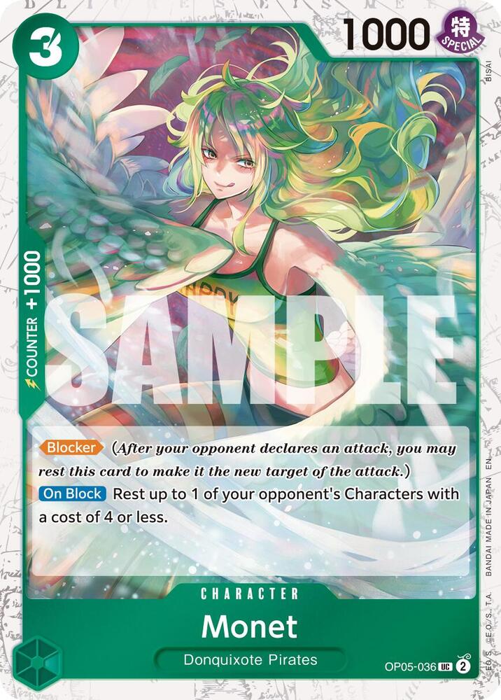 Monet OP05-036 (Premium Booster -The Best- Vol. 2) - Pirate Foil