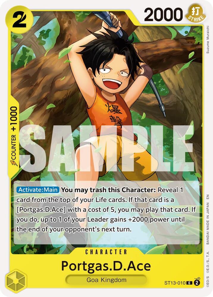 Portgas.D.Ace (Reprint) ST13-010 (Premium Booster -The Best- Vol. 2)