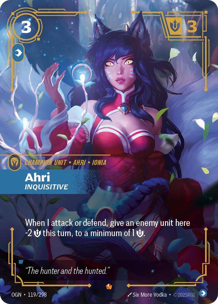Ahri - Inquisitive 119/298 (Origins) - Foil