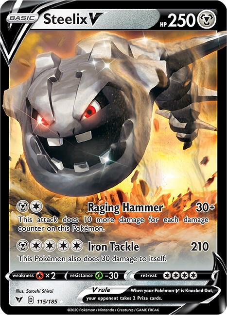 Steelix V 115/185 (SWSH04: Vivid Voltage) - Holofoil