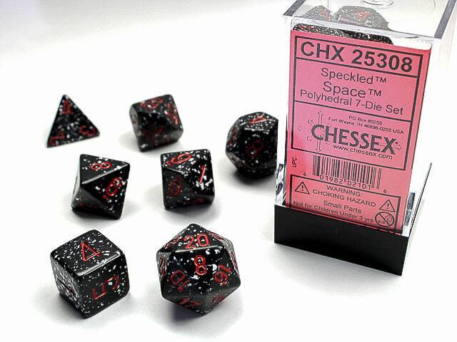 DICE - Chessex Polyhedral 7-Die Set Speckled Space