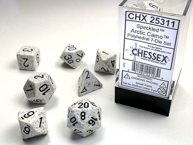DICE - Chessex Polyhedral 7-Die Set Speckled Arctic Camo