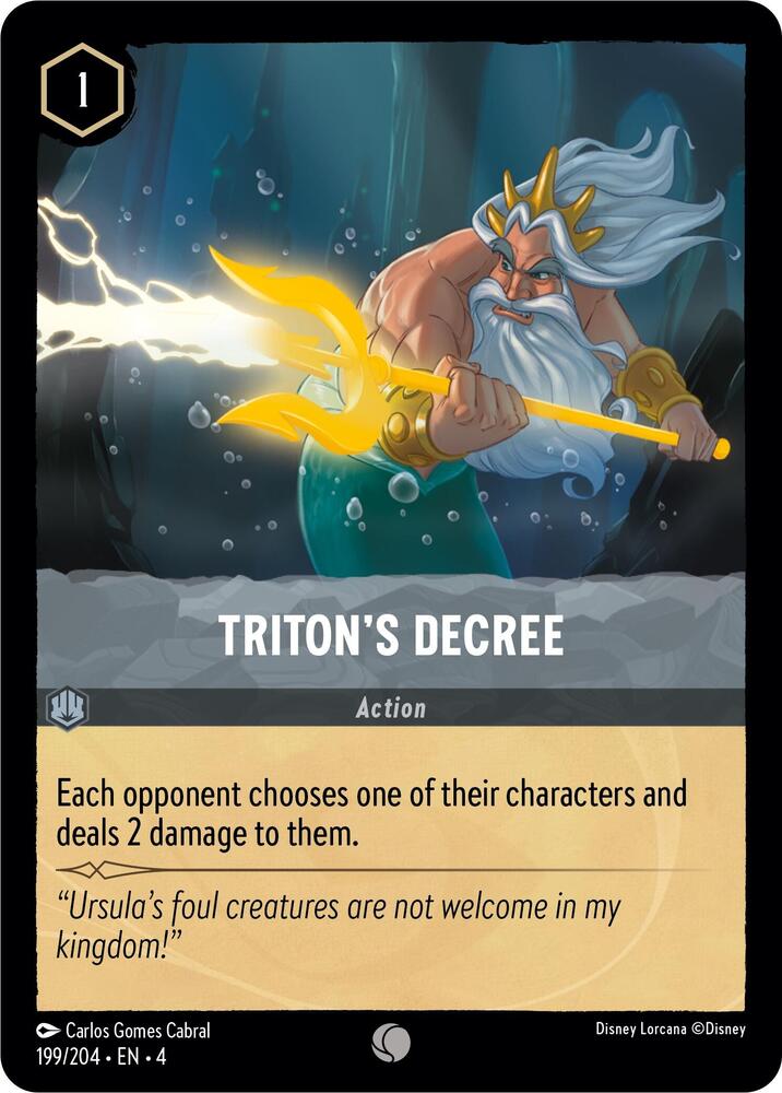 Triton's Decree 199/204 (Ursula's Return) - Cold Foil