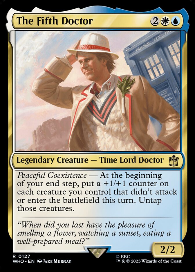 The Fifth Doctor 127 (Universes Beyond: Doctor Who) - Foil